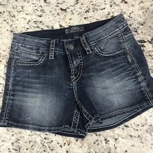Size 27 silver shorts